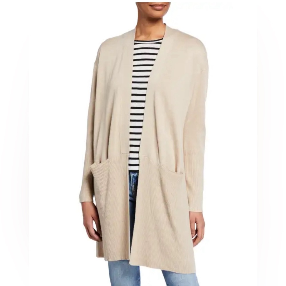 Splendid Tan Open Long Cardigan Size Small - Picture 2 of 12